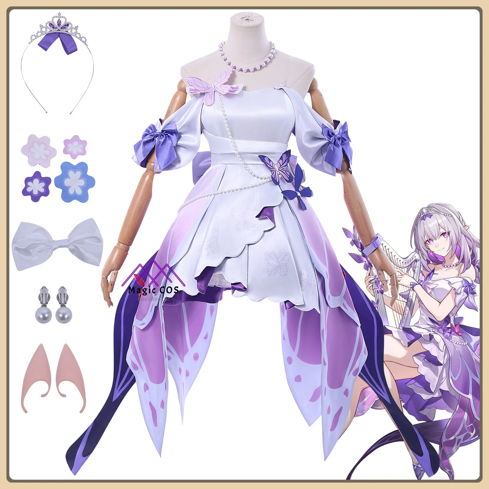 Honkai Star Rail Concert Xiadie Cosplay Costume Halloween Butterfly Suit Full Set Anime Clothes for Women Halloween Party Suit
Honkai Star Rail Concert Xiadie Cosplay Costume Halloween Butterfly Suit Full Set Anime Clothes for Women Halloween Party Suit