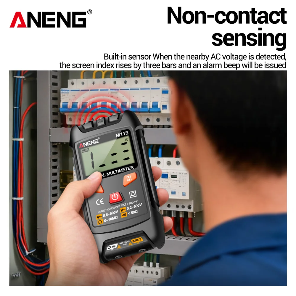 ANENG Inteligent Multimeter True RMS Digital AC/DC Voltage Meter Ohm High-precision NCV Ammeter Ohmmeter Tester Instruments
ANENG Inteligent Multimeter True RMS Digital AC/DC Voltage Meter Ohm High-precision NCV Ammeter Ohmmeter Tester Instruments