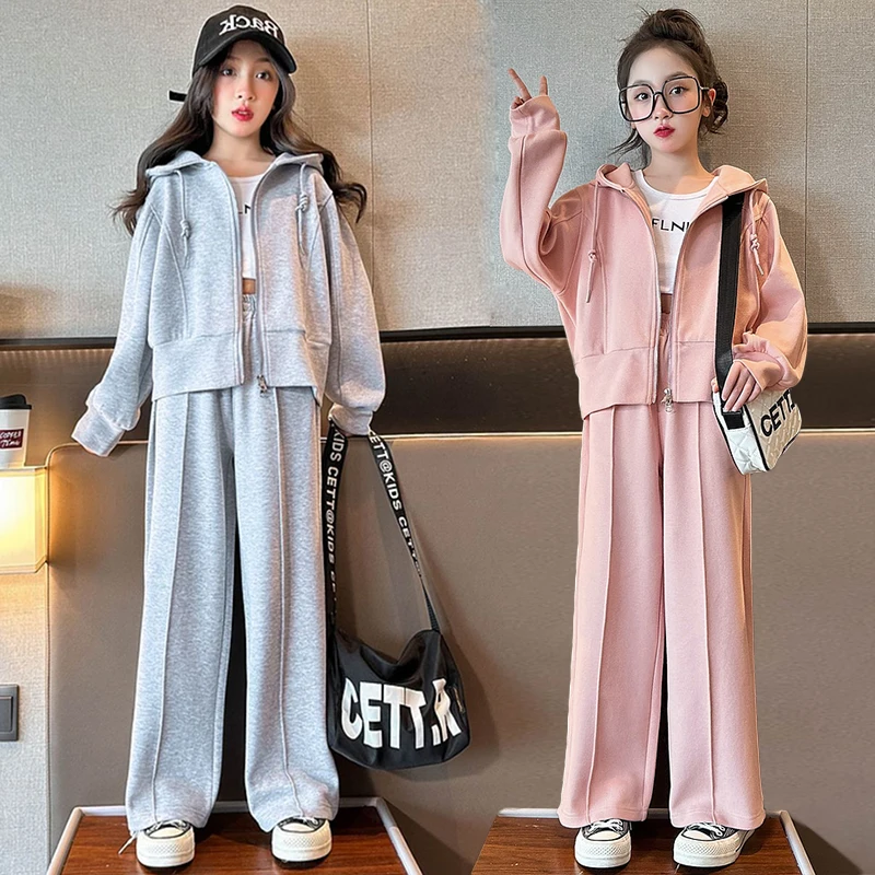 5 6 8 10 12 14 Years Teen Girls Clothing Sets Spring Autumn Casual Hooded Zipper Coats + Pants 2Pcs Outfits Kids Tracksuit Suits
5 6 8 10 12 14 Years Teen Girls Clothing Sets Spring Autumn Casual Hooded Zipper Coats + Pants 2Pcs Outfits Kids Tracksuit Suits