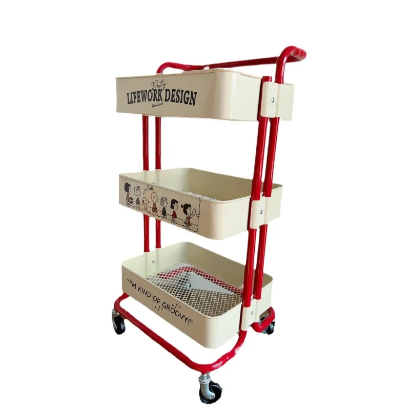 Internet celebrity trolley home rack removable pulley kitchen storage rack
Internet celebrity trolley home rack removable pulley kitchen storage rack
