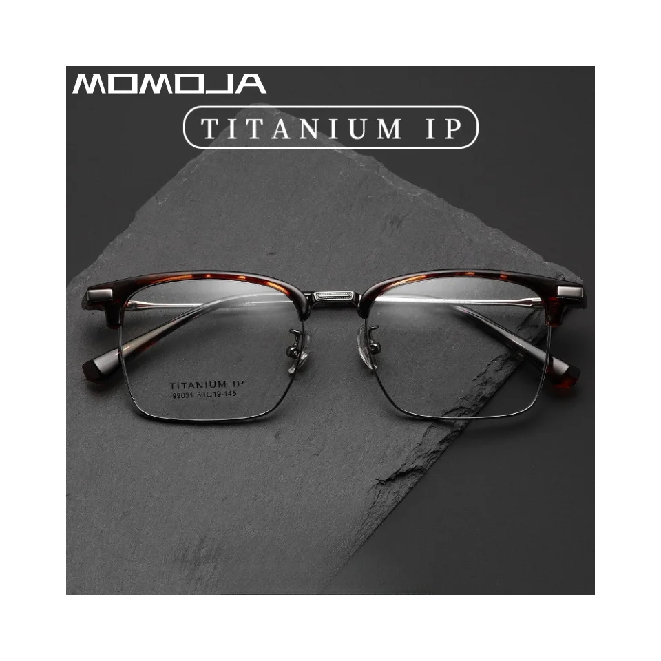 Men Ultralight TR90 Titanium Eyeglass Frame Business Eyebrow Line Full Frame Square Frame Optical Prescription Glasses 99031
Men Ultralight TR90 Titanium Eyeglass Frame Business Eyebrow Line Full Frame Square Frame Optical Prescription Glasses 99031
