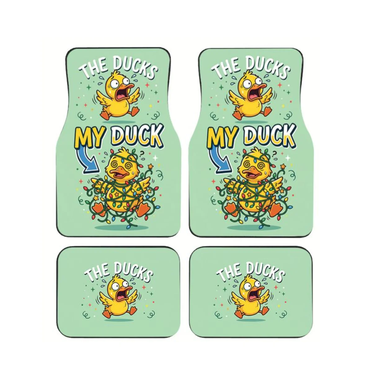 4Pcs Yellow Duck Tangled Lights Car Floor Mats Funny Duck Waterproof Auto Foot Carpet Set Interior Accessories For SUV Truck
4Pcs Yellow Duck Tangled Lights Car Floor Mats Funny Duck Waterproof Auto Foot Carpet Set Interior Accessories For SUV Truck