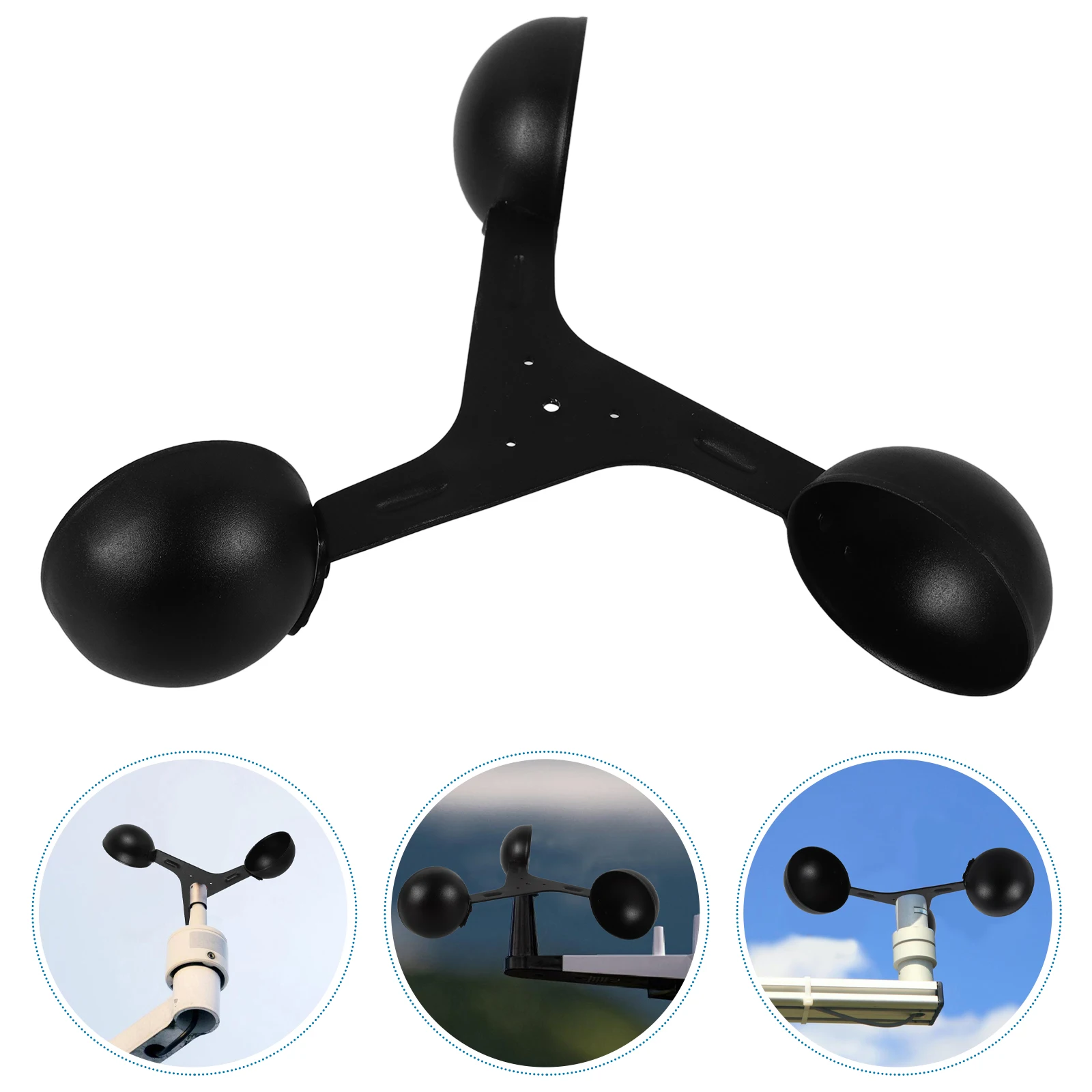 Anemometer Sensor Metal Replacement Cup Air Flow Wind Speed Measurement Tool Lightweight Practical Use Three Cup Structure
Anemometer Sensor Metal Replacement Cup Air Flow Wind Speed Measurement Tool Lightweight Practical Use Three Cup Structure
