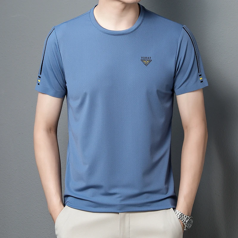 COODRONY Ice Silk Short-sleeved T-shirt O-neck Men's Sports Mesh Top Summer New Men Clothing Quick-drying Half-sleeves Tee S6047
COODRONY Ice Silk Short-sleeved T-shirt O-neck Men's Sports Mesh Top Summer New Men Clothing Quick-drying Half-sleeves Tee S6047