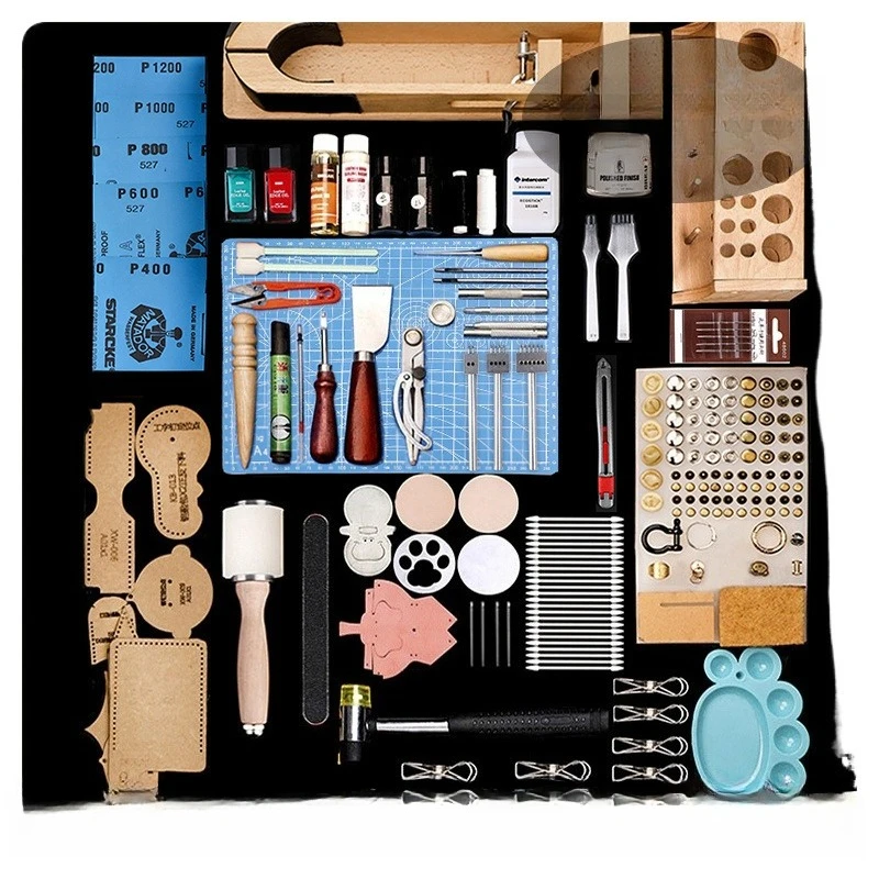 Handmade leather goods making tools, novice to make bags, leather materials DIY sets
Handmade leather goods making tools, novice to make bags, leather materials DIY sets