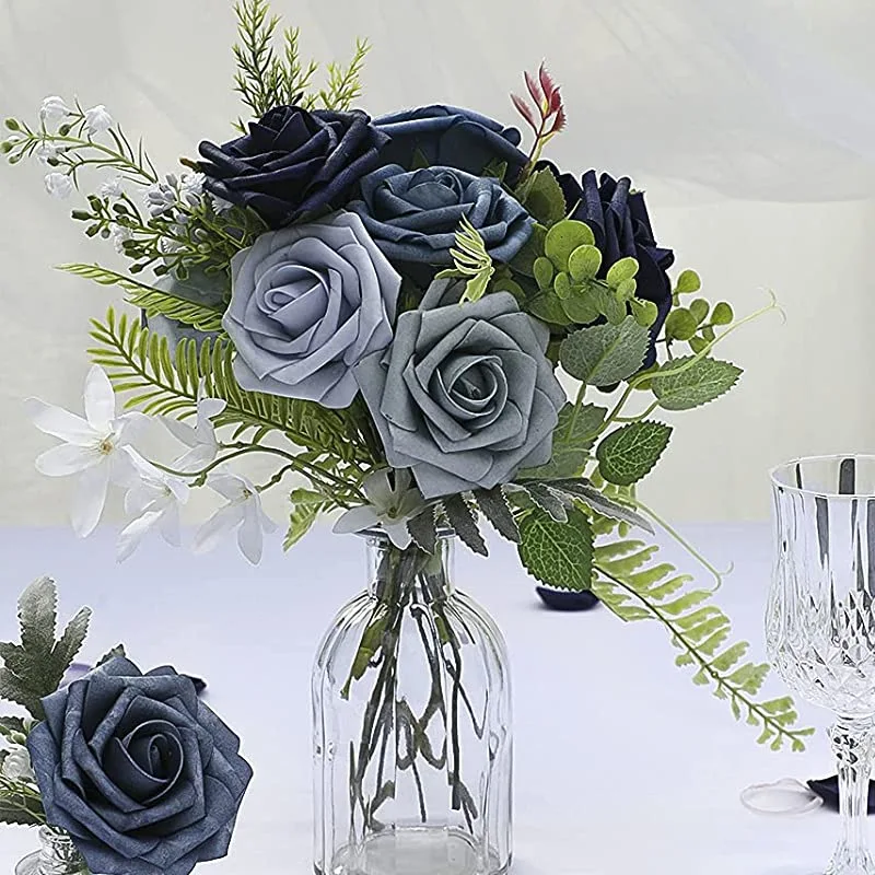 Gift box foam pe rose fake flower with rod and leaf 25 color matching decoration Valentine's Day gift wedding decoration
Gift box foam pe rose fake flower with rod and leaf 25 color matching decoration Valentine's Day gift wedding decoration
