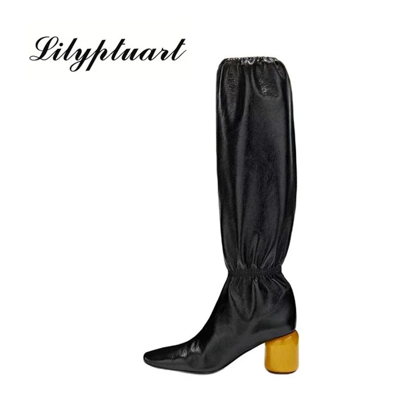 2022 New Luxury Brand Women Fashion Knee Tall Boots Round Heel Banquet Winter Tall Boots High Heels Size 43 Women Shoes
2022 New Luxury Brand Women Fashion Knee Tall Boots Round Heel Banquet Winter Tall Boots High Heels Size 43 Women Shoes