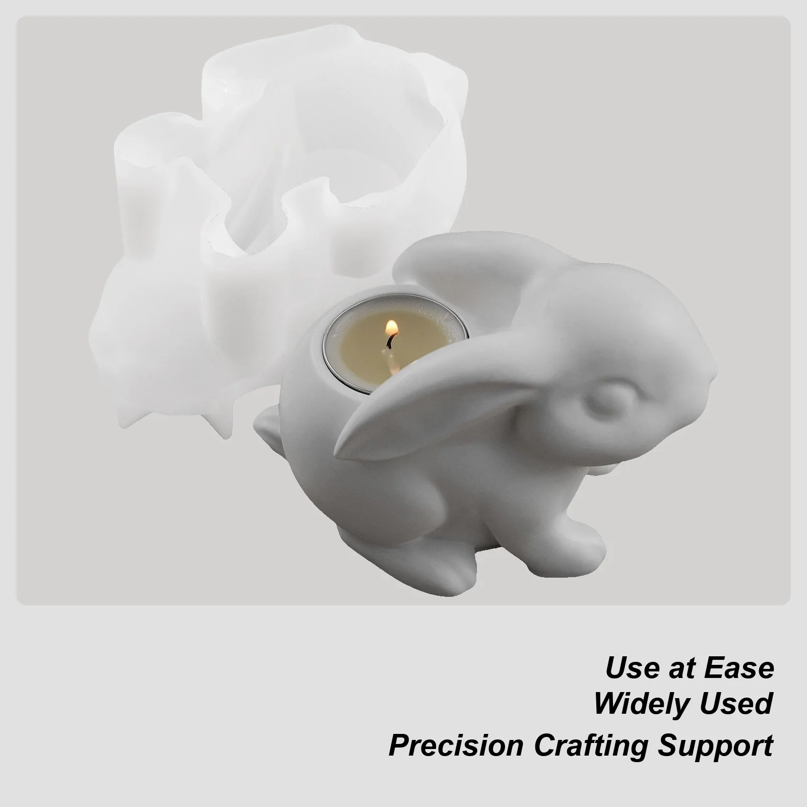 Rabbit Silicone Candle Molds Reusable Holder Mould for DIY Resin Crafts Easter Holiday Home Decoration Handmade Candle Making
Rabbit Silicone Candle Molds Reusable Holder Mould for DIY Resin Crafts Easter Holiday Home Decoration Handmade Candle Making