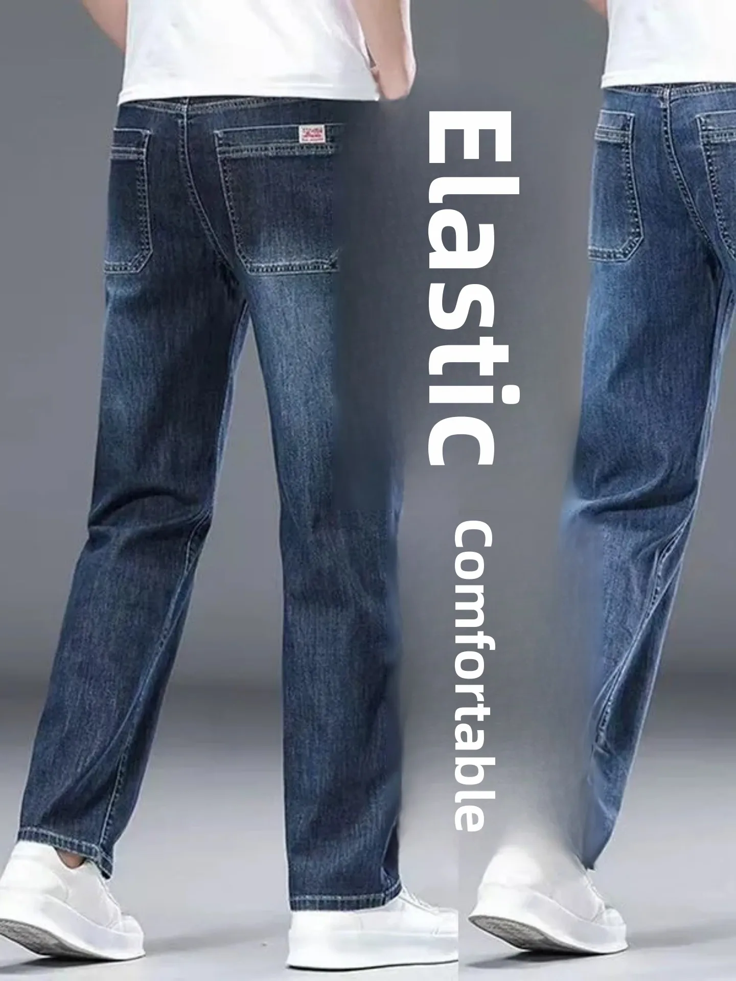 Spring Autumn New Loose Straight Leg Stretchy Jeans Men's Busin Casual Versatile plus Size Jeans Middle-aged Men's Long Pants
Spring Autumn New Loose Straight Leg Stretchy Jeans Men's Busin Casual Versatile plus Size Jeans Middle-aged Men's Long Pants