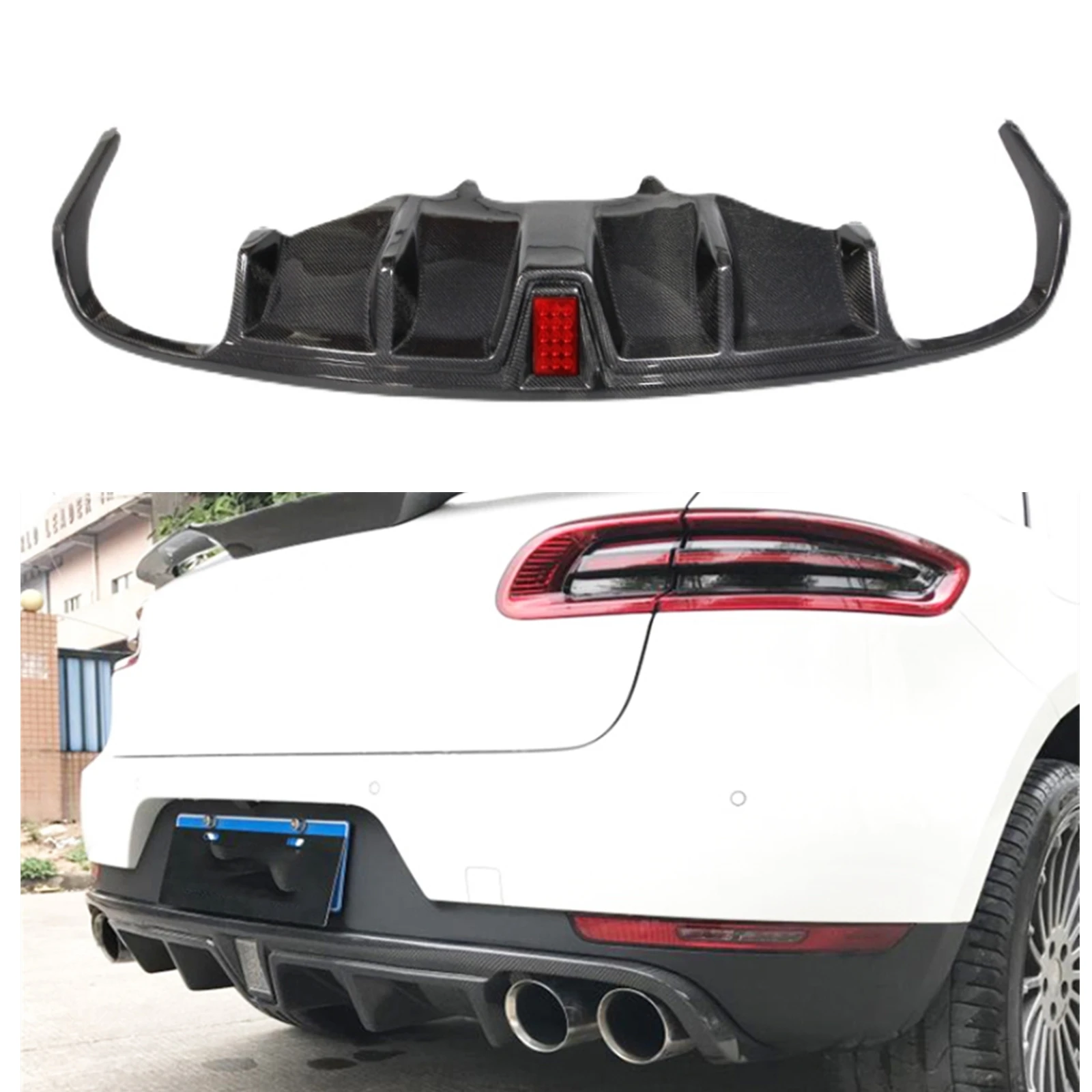 Диффузор для заднего бампера, задний бампер для планшетов Porsche Macan 2015-2021 из углеродного волокна
Диффузор для заднего бампера, задний бампер для планшетов Porsche Macan 2015-2021 из углеродного волокна