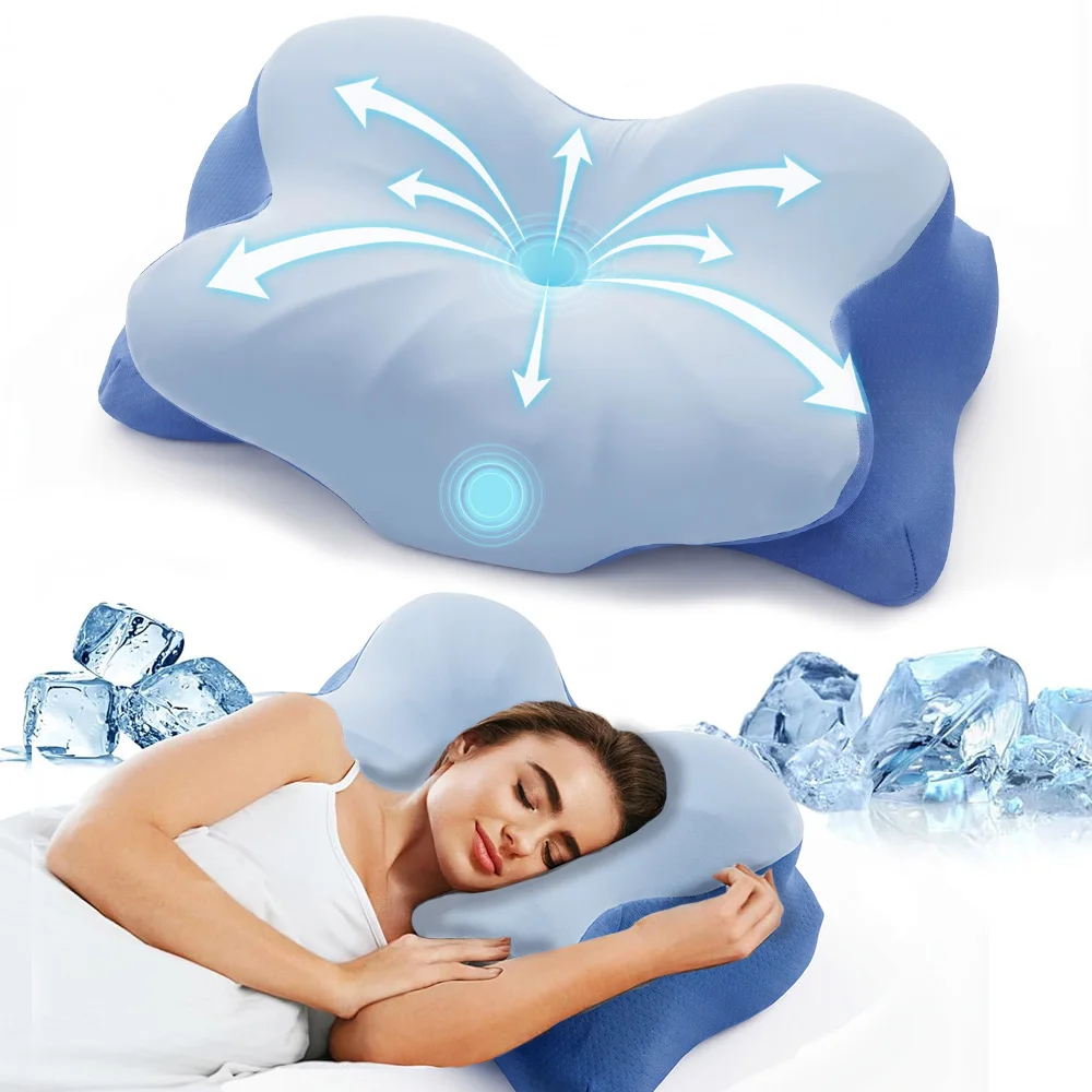 2026 Memory Foam Pillow Cervical Pillow Neck Pain Relief Contour Ergonomic Orthopedic Support Side Back Stomach Sleeper Blue
2026 Memory Foam Pillow Cervical Pillow Neck Pain Relief Contour Ergonomic Orthopedic Support Side Back Stomach Sleeper Blue
