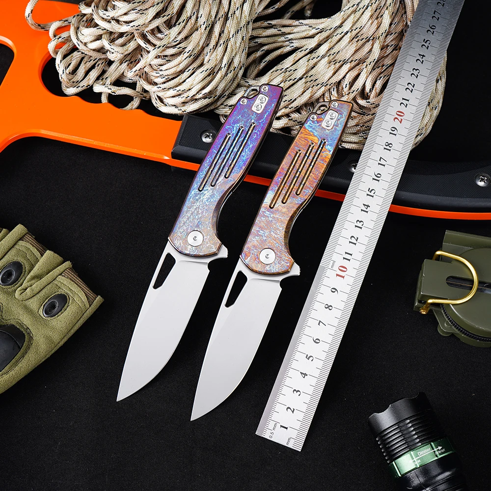 Outdoor Folding Knife Camping Survival Hunting Pocket Knife VG10 Blade Titanium Alloy Handle Lightning Pattern EDC Gift Knives
Outdoor Folding Knife Camping Survival Hunting Pocket Knife VG10 Blade Titanium Alloy Handle Lightning Pattern EDC Gift Knives