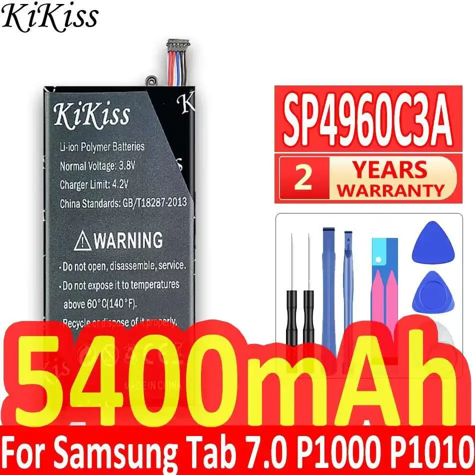 Tablet Battery High Compatibility For Samsung Galaxy Tab 7.0 GT P1000 P1010 SP4960C3A Long Lasting 5400mAh
Tablet Battery High Compatibility For Samsung Galaxy Tab 7.0 GT P1000 P1010 SP4960C3A Long Lasting 5400mAh
