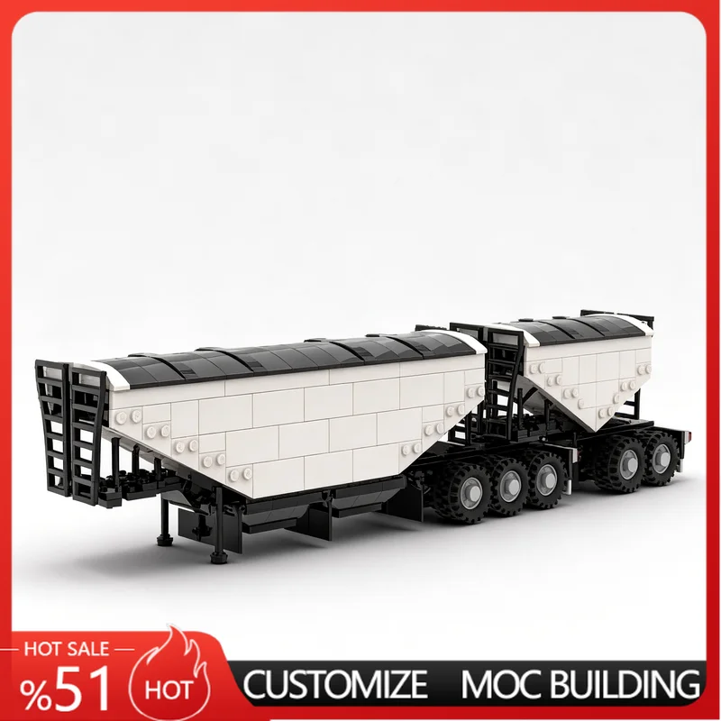 747 PCS Grain Trailers Truck Building Blocks MOC Model DIY Creative Assembly Toy Educational Collection Birthday Gifts For funs
747 PCS Grain Trailers Truck Building Blocks MOC Model DIY Creative Assembly Toy Educational Collection Birthday Gifts For funs