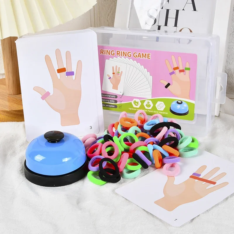 NEW Montessori Color Cognition Matching Puzzle Finger Rings Toy for Children Parent-Child Interactive Table Game Gift for Kids
NEW Montessori Color Cognition Matching Puzzle Finger Rings Toy for Children Parent-Child Interactive Table Game Gift for Kids
