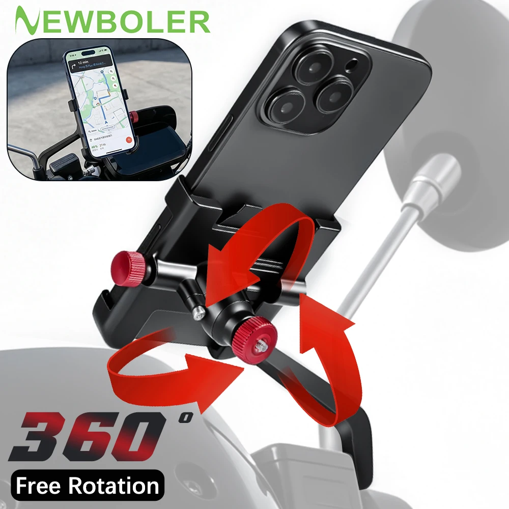Universal 360° Rotatable Non-Slip Motorcycle Phone Holder Adjustable Stand for Electric Two-Wheeler Moto Motorcycle Phone Holder
Universal 360° Rotatable Non-Slip Motorcycle Phone Holder Adjustable Stand for Electric Two-Wheeler Moto Motorcycle Phone Holder