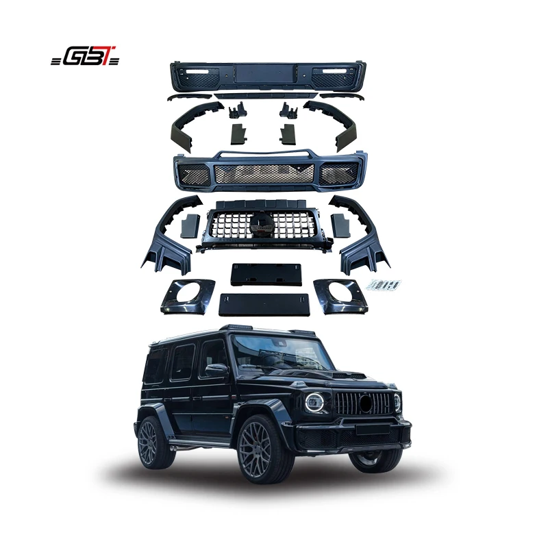 Заводские преобразовательные детали ZAIQU Mercedes G W464 Обновленный широкий обвес для модели Mercedes Benz G W464 2019 года, аксессуары для бампера
Заводские преобразовательные детали ZAIQU Mercedes G W464 Обновленный широкий обвес для модели Mercedes Benz G W464 2019 года, аксессуары для бампера