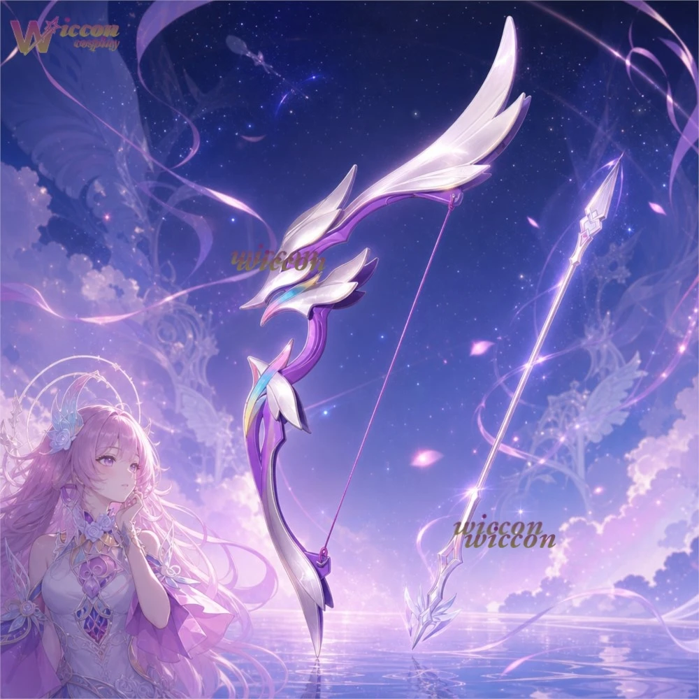 Anime Honkai: Star Rail Cyrene Game Cosplay Bow and Arrow Longbow Metal Weapons Prop Halloween Party Clothing Accessory
Anime Honkai: Star Rail Cyrene Game Cosplay Bow and Arrow Longbow Metal Weapons Prop Halloween Party Clothing Accessory