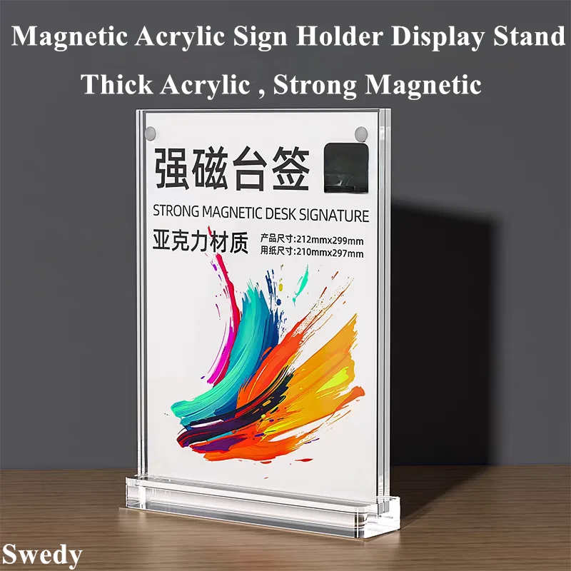 A6 10x15cm Double Side Magnetic Acrylic Sign Holder Display Stand Table Menu Paper Holder Price Photo Picture Poster Frames
A6 10x15cm Double Side Magnetic Acrylic Sign Holder Display Stand Table Menu Paper Holder Price Photo Picture Poster Frames