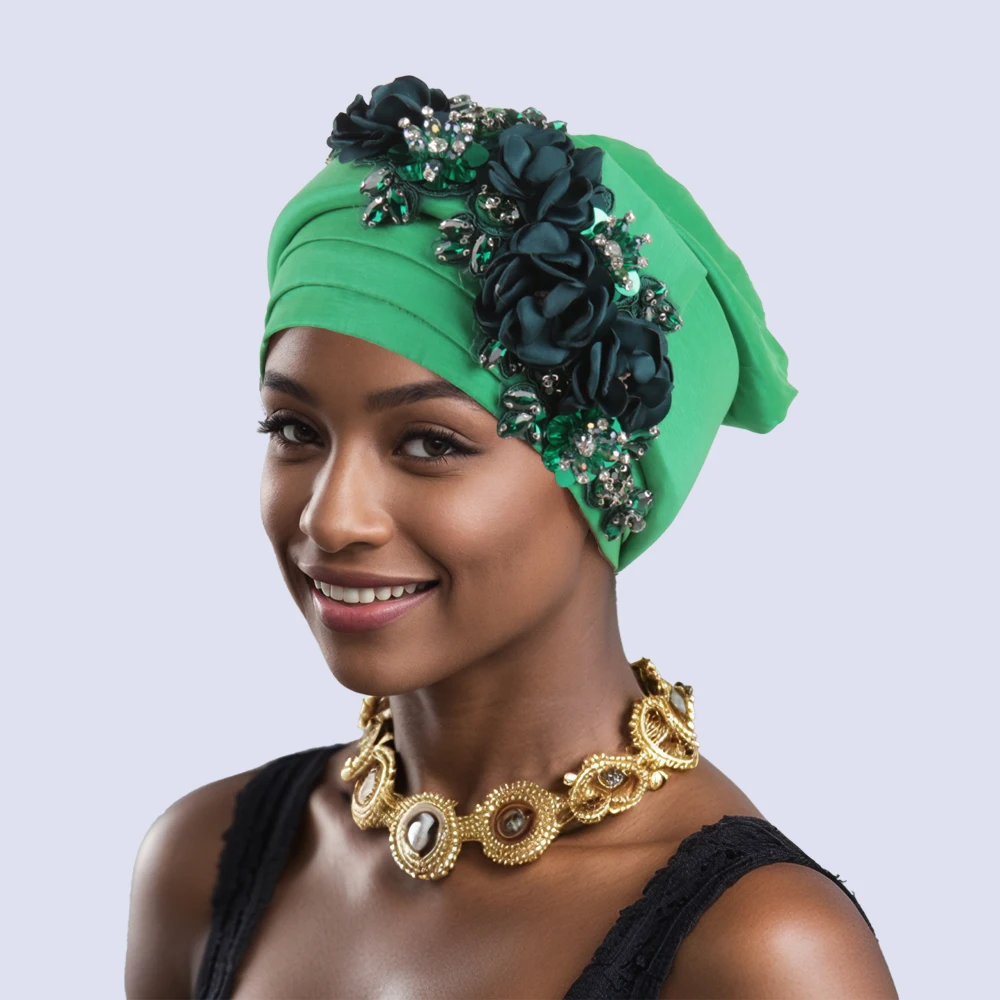 African Auto Gele Headtie Wedding Party Headpiece Women Head Wraps Muslim Hat Hijab Bonnet Nigeria Flower Turban Cap Headgear
African Auto Gele Headtie Wedding Party Headpiece Women Head Wraps Muslim Hat Hijab Bonnet Nigeria Flower Turban Cap Headgear