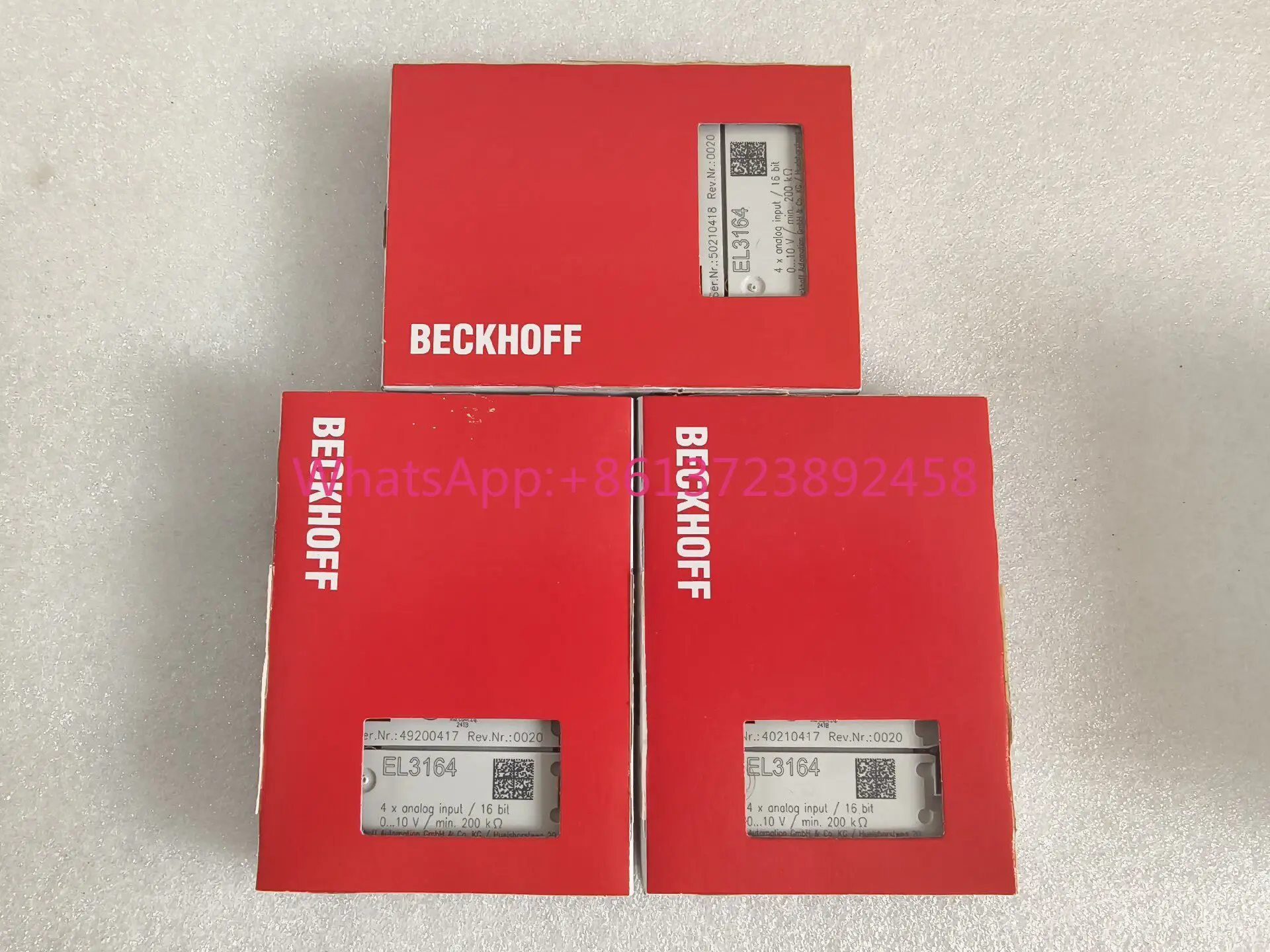 BECKHOFF EL3164 with code, German Beckhoff module, spot.
BECKHOFF EL3164 with code, German Beckhoff module, spot.