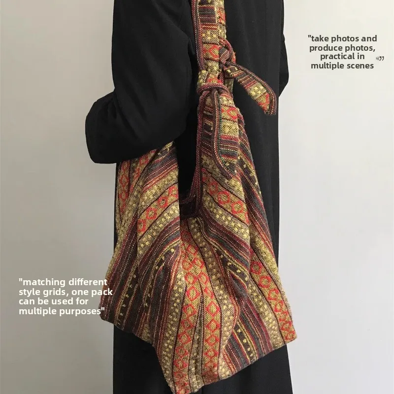 1 шт., сумка с вышивкой в стиле ретро в этническом стиле, полосатая холщовая сумка большой вместимости, многофункциональная сумка через плечо и сумка через плечо
1 шт., сумка с вышивкой в стиле ретро в этническом стиле, полосатая холщовая сумка большой вместимости, многофункциональная сумка через плечо и сумка через плечо