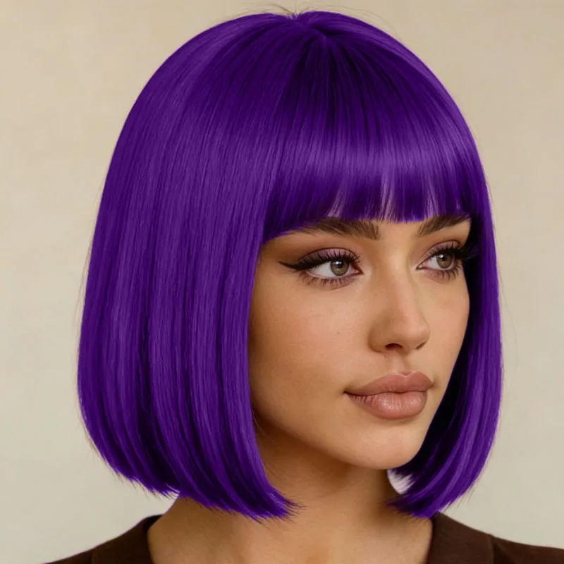 Синтетический фиолетовый 12-дюймовый прямой парик длиной до плеч с защитой от ожогов, подходит для ежедневного использования на ролевых вечерах.
Синтетический фиолетовый 12-дюймовый прямой парик длиной до плеч с защитой от ожогов, подходит для ежедневного использования на ролевых вечерах.