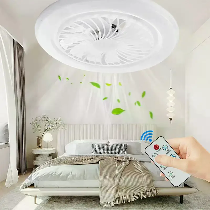 LED Ceiling Fan With Light Remote Control Dimmable Ceiling Bulb With Cooling Fan 3 Modes Indoor Bedroom Chandelier
LED Ceiling Fan With Light Remote Control Dimmable Ceiling Bulb With Cooling Fan 3 Modes Indoor Bedroom Chandelier