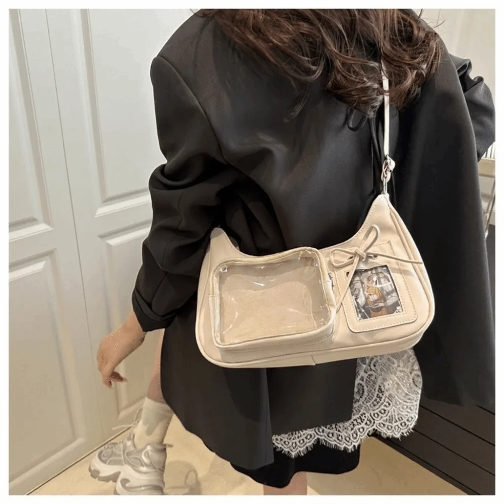 Versatile Harajuku Transparent Ita Bag DIY Badge Y2k Shoulder Bag Aesthetic Underarm Style Tote Bag School Use
Versatile Harajuku Transparent Ita Bag DIY Badge Y2k Shoulder Bag Aesthetic Underarm Style Tote Bag School Use