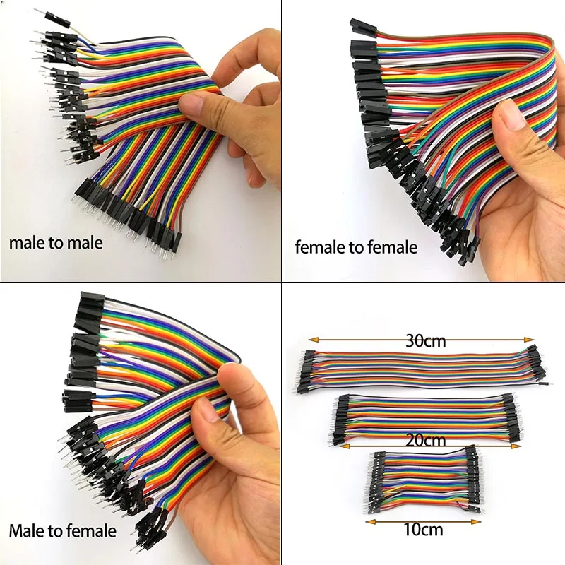 10/20/30cm Male to Male Female to Female 40Pin Jumper Wire Connection Line Breadboard Jumper Cable for DIY Kit a7
10/20/30cm Male to Male Female to Female 40Pin Jumper Wire Connection Line Breadboard Jumper Cable for DIY Kit a7
