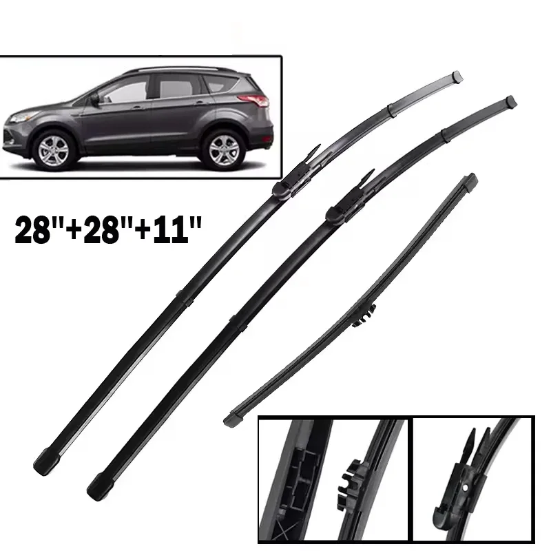 Wiper Front & Rear Wiper Blades Set For Ford Kuga MK 2 Escape C520 2012 - 2018 Windshield Windscreen Window 28"+28"+11"
Wiper Front & Rear Wiper Blades Set For Ford Kuga MK 2 Escape C520 2012 - 2018 Windshield Windscreen Window 28"+28"+11"