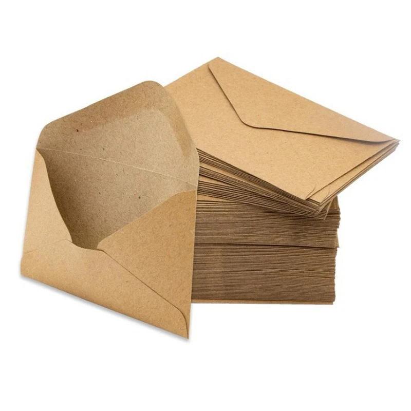 25/50/100PCS Kraft Paper Envelopes Retro Style DIY Mailing Envelopes 10.5x7cm Size Postcards Letter Invitation Storage Props ZYF
25/50/100PCS Kraft Paper Envelopes Retro Style DIY Mailing Envelopes 10.5x7cm Size Postcards Letter Invitation Storage Props ZYF