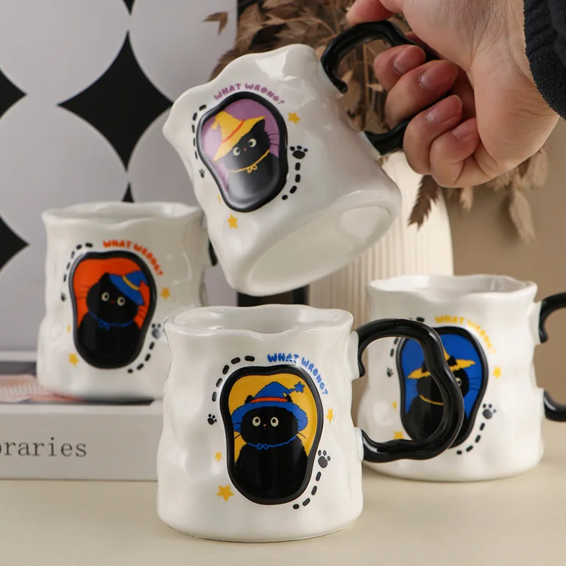 NEW Magical Cat Mug Creative Ceramic Cup Handheld Gift Handmade Couple Water Cup High Beauty Ceramic Coffee Cup
NEW Magical Cat Mug Creative Ceramic Cup Handheld Gift Handmade Couple Water Cup High Beauty Ceramic Coffee Cup