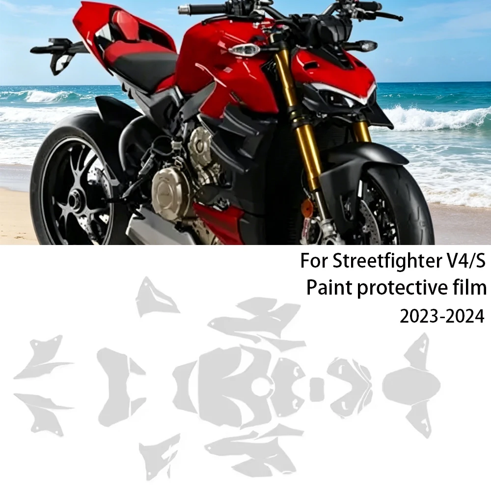For Ducati Streetfighter V4S StreetfighterV4 2023-2024 TPU Motorcycle PPF Paint Protective Film Anti-scratch Transparent Film
For Ducati Streetfighter V4S StreetfighterV4 2023-2024 TPU Motorcycle PPF Paint Protective Film Anti-scratch Transparent Film