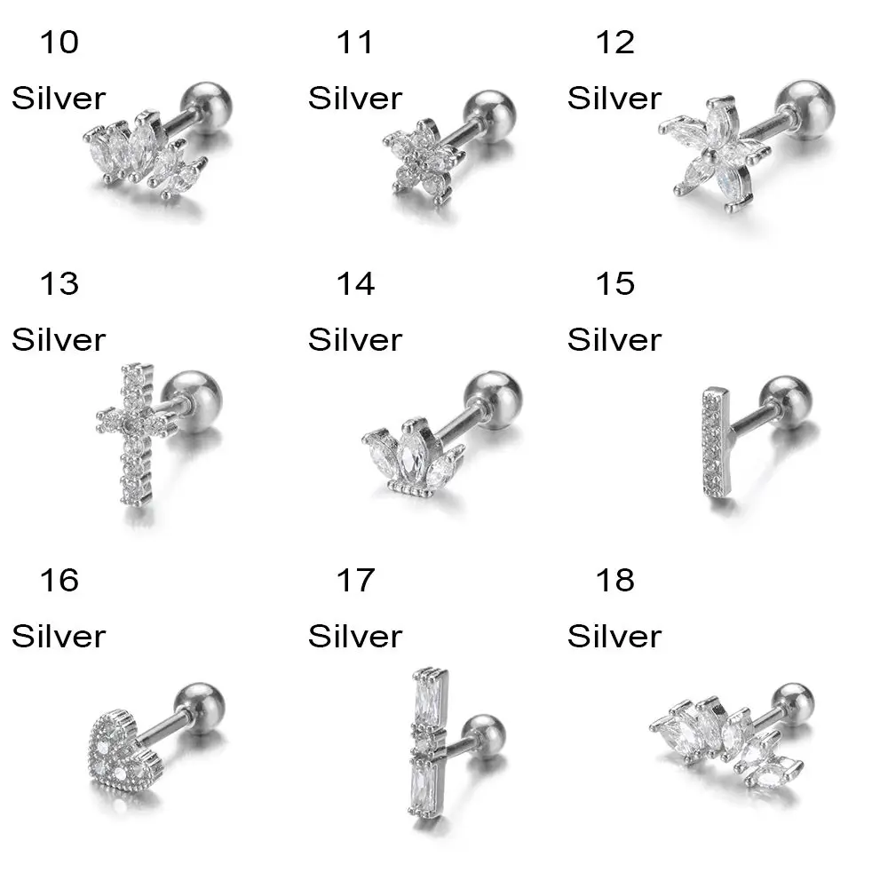 1PC New Fashion Star Moon Heart Cartilage Helix Tragus Body Jewelry Stud Earrings Silver Gold Color CZ Ear Piercing
1PC New Fashion Star Moon Heart Cartilage Helix Tragus Body Jewelry Stud Earrings Silver Gold Color CZ Ear Piercing
