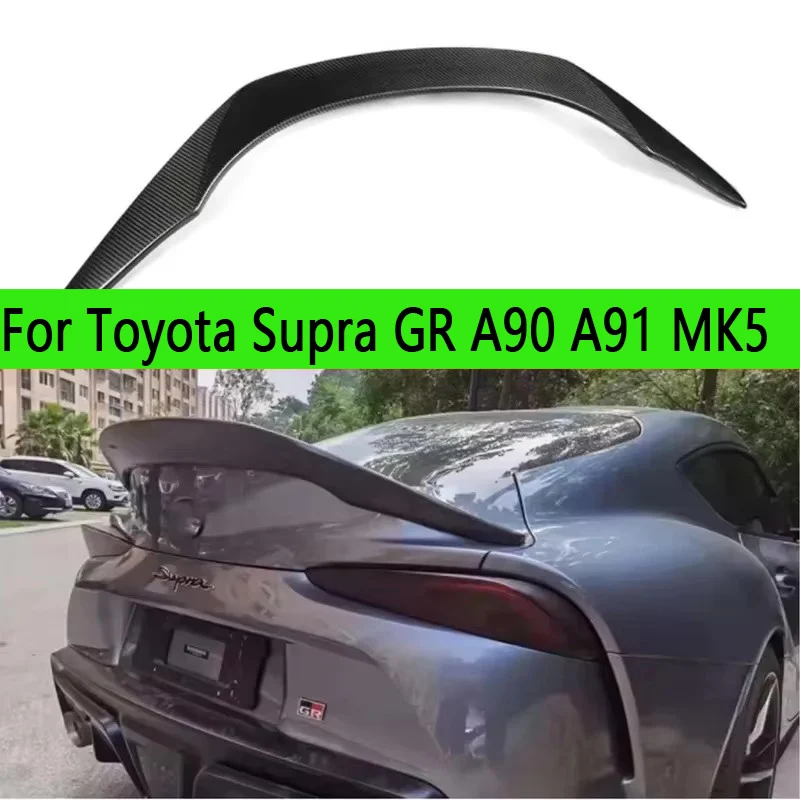 For Toyota Supra GR A90 A91 MK5 Carbon Fiber Spoiler Tail fins Rear Trunk Spoiler Guide Wing Rear Wing Upgrade body kit
For Toyota Supra GR A90 A91 MK5 Carbon Fiber Spoiler Tail fins Rear Trunk Spoiler Guide Wing Rear Wing Upgrade body kit