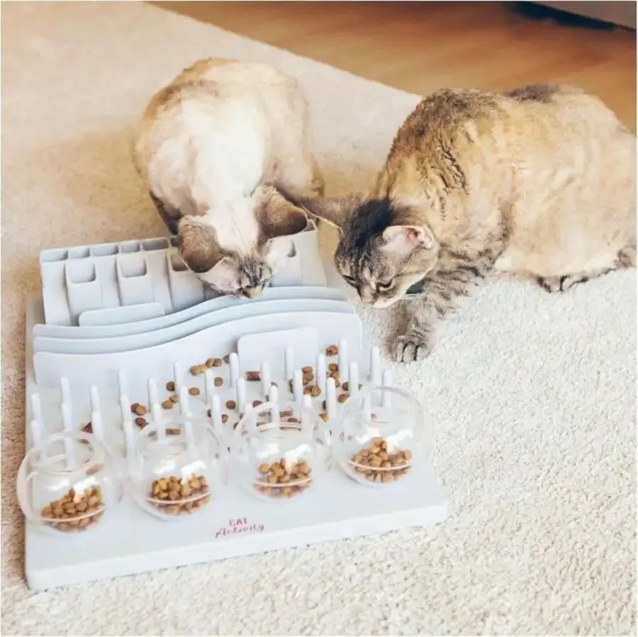 Cat Puzzle Toy Treat Dispenser Interactive Mental Stimulation Game
Cat Puzzle Toy Treat Dispenser Interactive Mental Stimulation Game