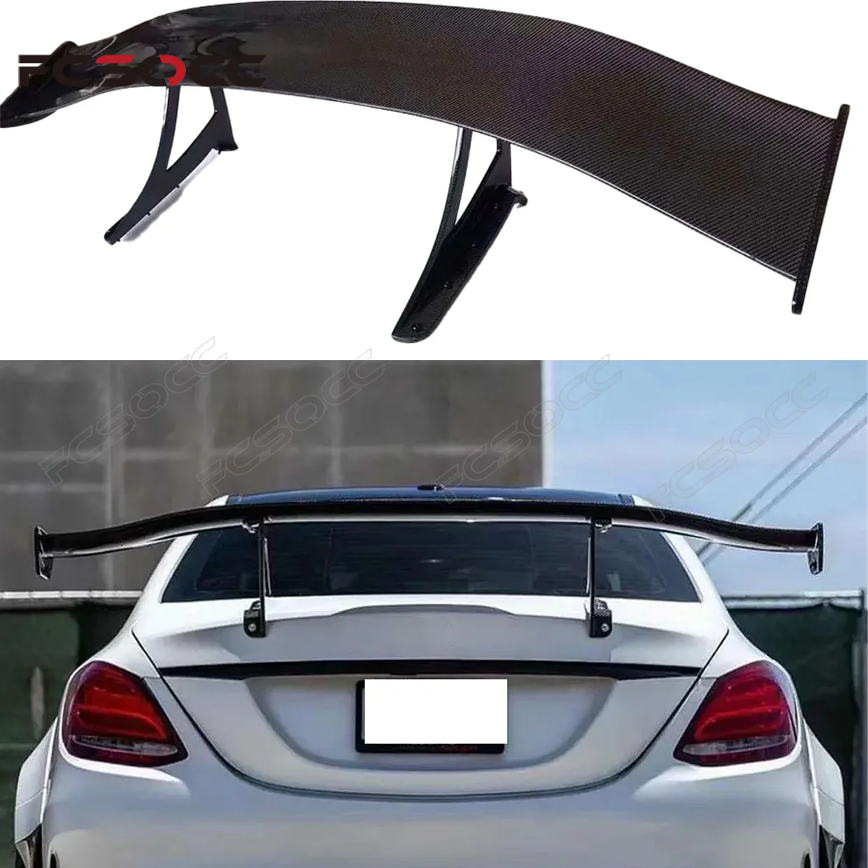 For Mercedes Benz C Class W205 C63 C43 Carbon Fiber Tail fins Rear Trunk Spoiler Guide Wing Rear Wing Diverter
For Mercedes Benz C Class W205 C63 C43 Carbon Fiber Tail fins Rear Trunk Spoiler Guide Wing Rear Wing Diverter