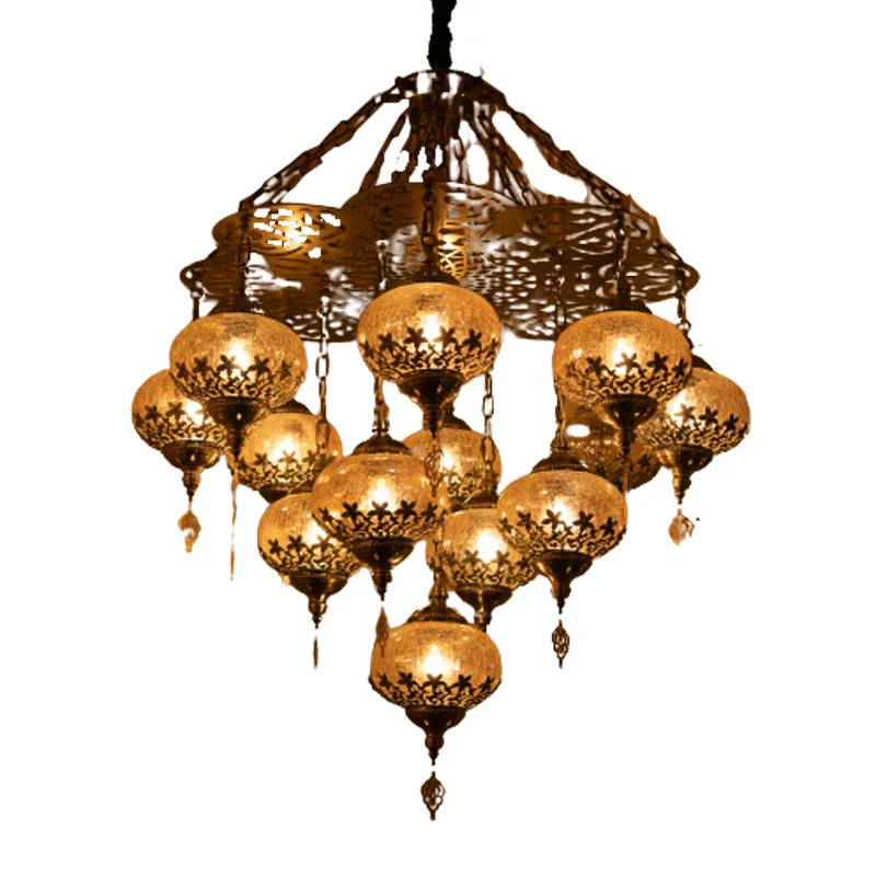 Wrought iron chandelier exotic style retro restaurant lobby club living room decorative lamp
Wrought iron chandelier exotic style retro restaurant lobby club living room decorative lamp