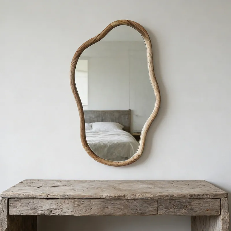 Medieval-style Unique-shaped Makeup Home Dressing Table Living Room Entrance Retro Decorative Wall-mounted Bathroom Mirror
Medieval-style Unique-shaped Makeup Home Dressing Table Living Room Entrance Retro Decorative Wall-mounted Bathroom Mirror