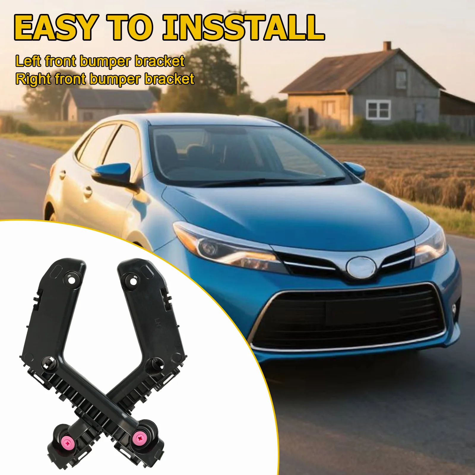 Front Bumper Bracket Fit for Toyota Corolla 2017-2019 Driver&Passenger Side Replace 52115-02350 52116-02330 TO1043131 TO1042131
Front Bumper Bracket Fit for Toyota Corolla 2017-2019 Driver&Passenger Side Replace 52115-02350 52116-02330 TO1043131 TO1042131