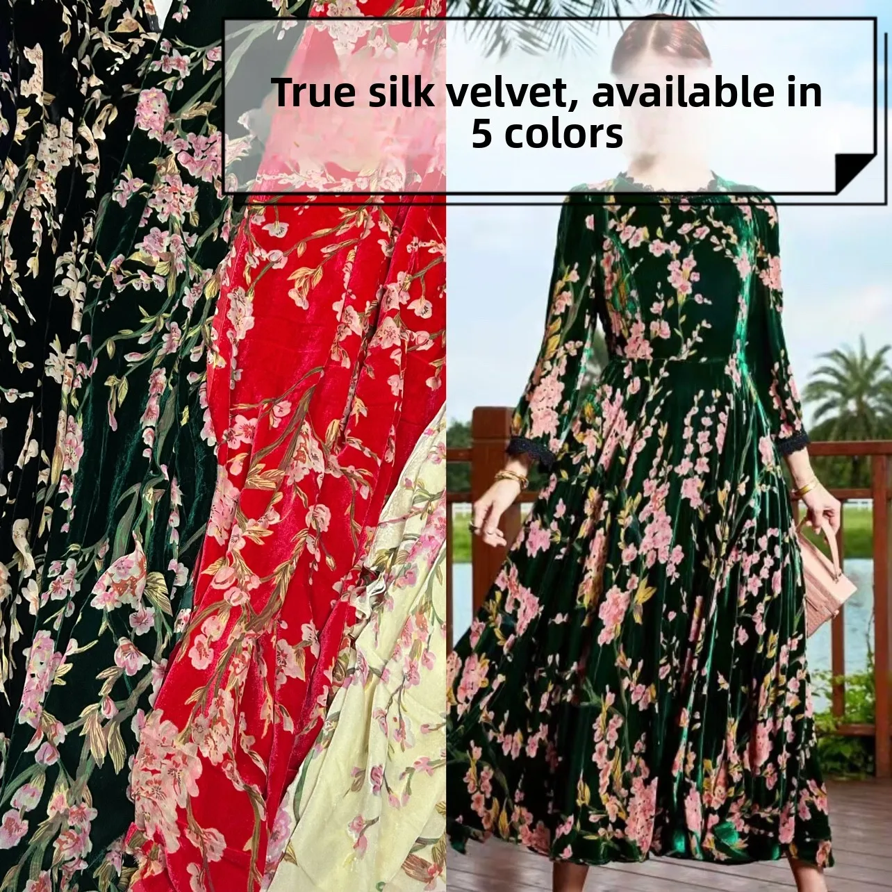 Silk Velvet Fabric with Hollow out And Burned Flower Design for Making Dresses Skirts Cheongsams And Other Clothes
Silk Velvet Fabric with Hollow out And Burned Flower Design for Making Dresses Skirts Cheongsams And Other Clothes