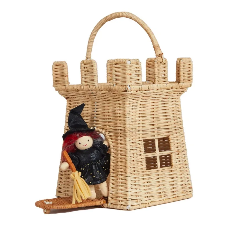 Rural Style Hand Woven Children's Toy Basket Halloween Decoration Rattan Castle Small House
Rural Style Hand Woven Children's Toy Basket Halloween Decoration Rattan Castle Small House