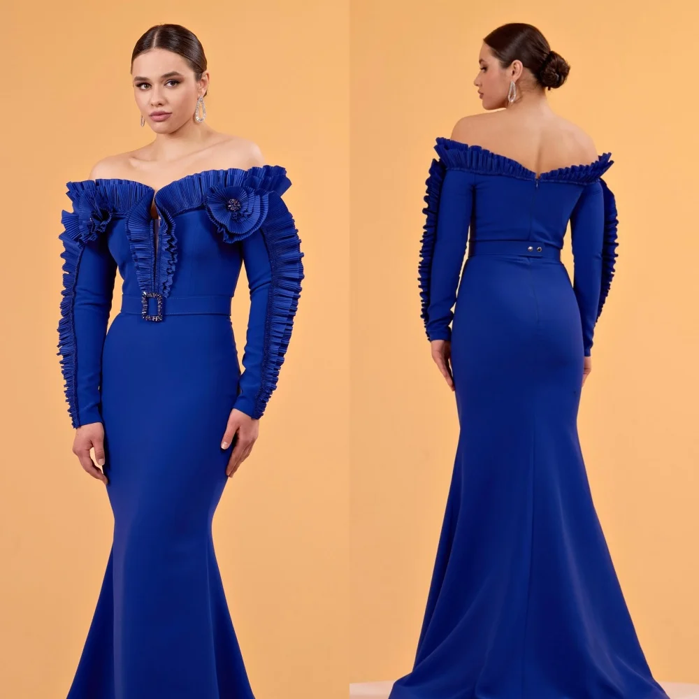 Customized Jersey Sash Pleat Mermaid Off-the-shoulder Long Dresses Bespoke Occasion Classic Retro Matching
Customized Jersey Sash Pleat Mermaid Off-the-shoulder Long Dresses Bespoke Occasion Classic Retro Matching