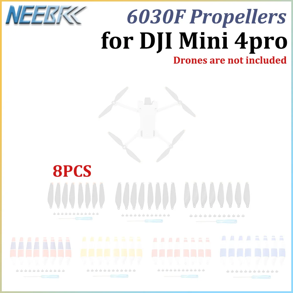 8PCS 6030F Propellers for DJI Mini 4 Pro Low Noise Light Weight Replacement Props Wing Fans for RC Racing Drone Spare Parts
8PCS 6030F Propellers for DJI Mini 4 Pro Low Noise Light Weight Replacement Props Wing Fans for RC Racing Drone Spare Parts
