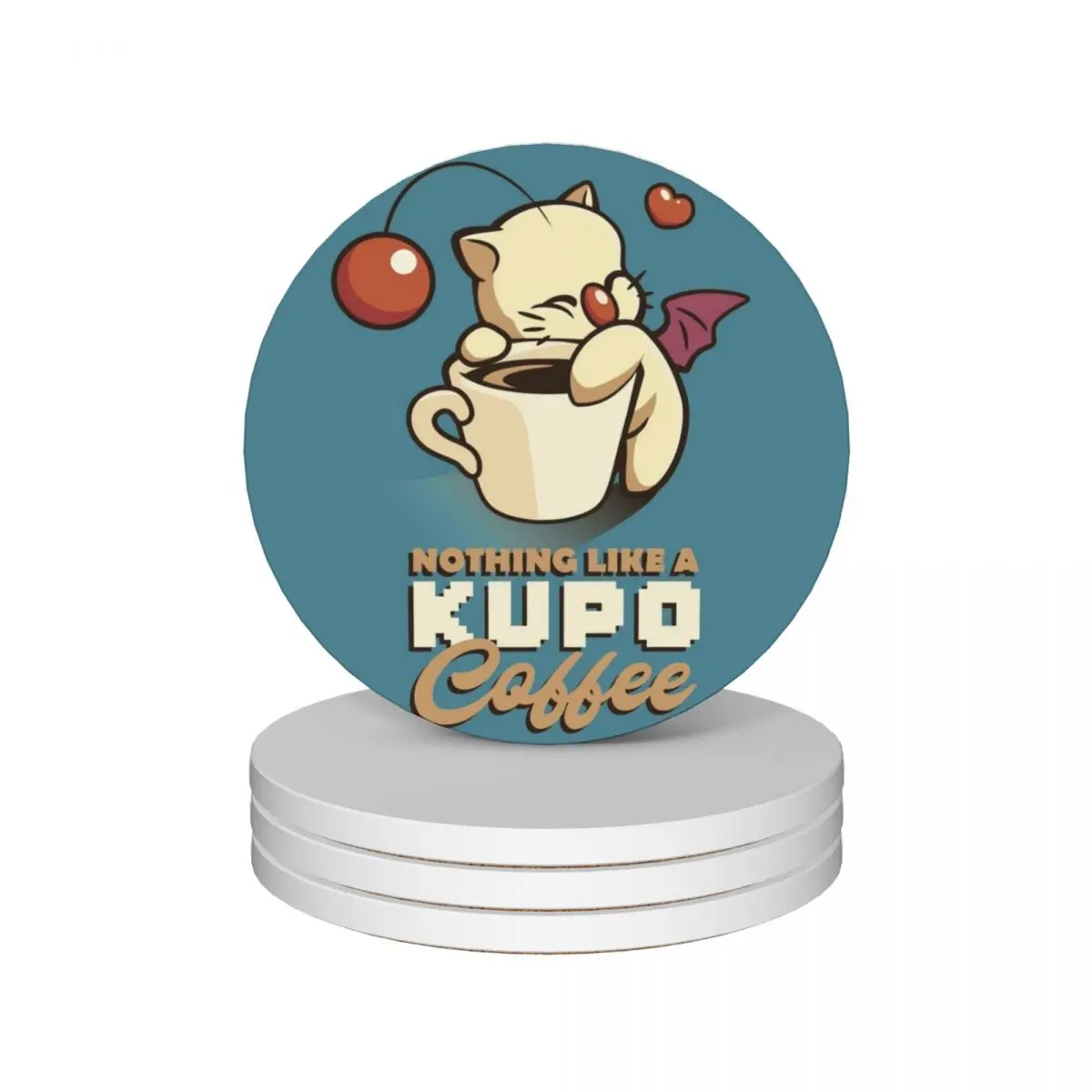 Nothing like a kup-o-coffee Ceramic Coasters (Set of 4) white cute kitchen Coasters
Nothing like a kup-o-coffee Ceramic Coasters (Set of 4) white cute kitchen Coasters