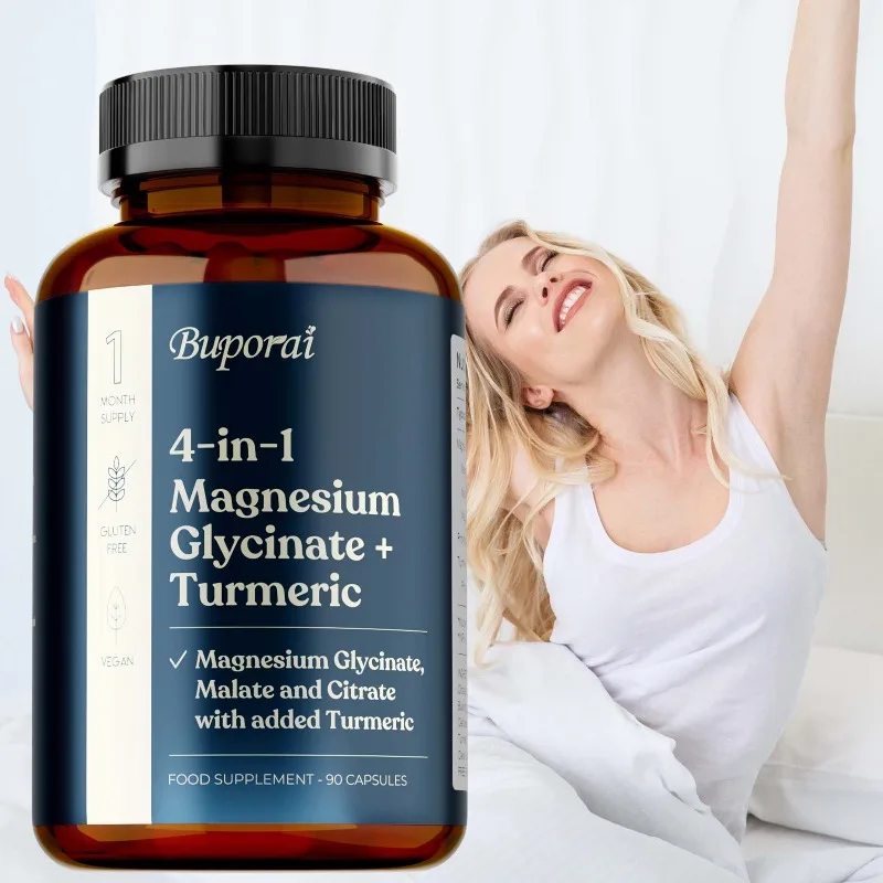 4-in-1 Magnesium Glycinate +Turmeric - Joint Support, Support Heart, Brain and Nerves Health, Improves Memory and Cognition
4-in-1 Magnesium Glycinate +Turmeric - Joint Support, Support Heart, Brain and Nerves Health, Improves Memory and Cognition