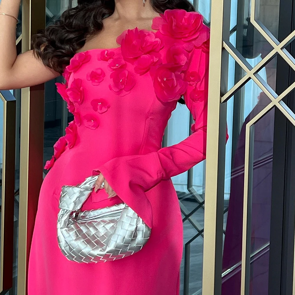 CustomizedElegant Luxury Evening Dress 2024 One Shoulder Floor Length Straight Jersey 3D-Flowers Solid Color Pleats Bridesmaid
CustomizedElegant Luxury Evening Dress 2024 One Shoulder Floor Length Straight Jersey 3D-Flowers Solid Color Pleats Bridesmaid