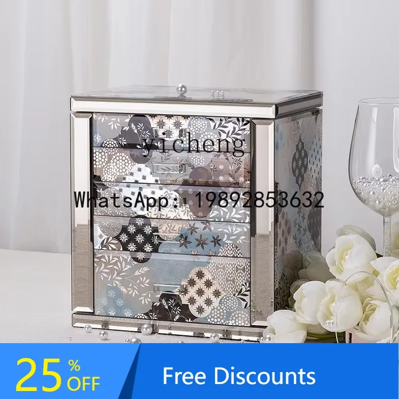American high-end exquisite jewelry box large capacity necklace jewelry hand jewelry dresser bedroom multi-layer storage box
American high-end exquisite jewelry box large capacity necklace jewelry hand jewelry dresser bedroom multi-layer storage box