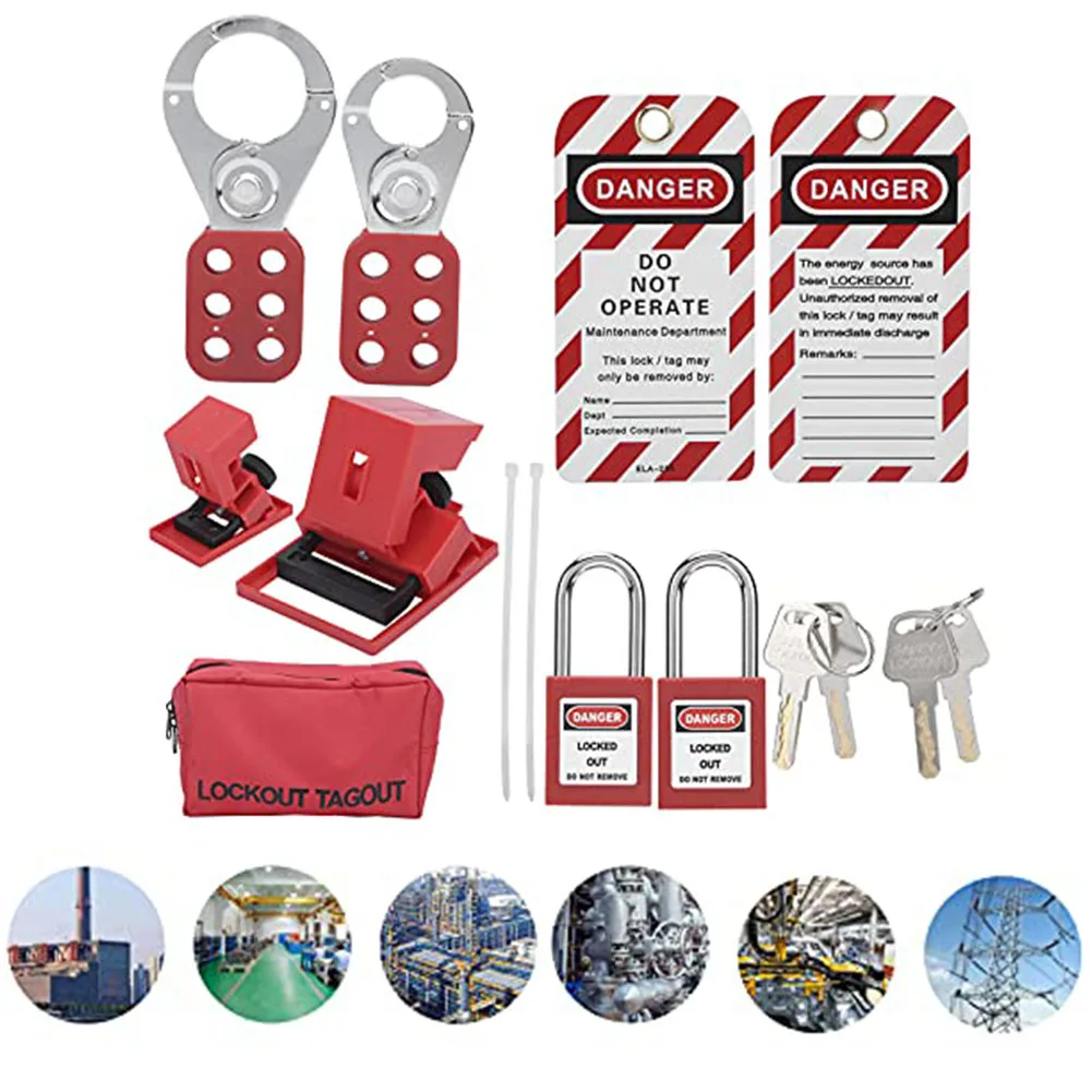 Industrial Safety Operations Electrical Lockout Complete Lockout Safety Kit Lockout Tools Circuit Breaker Lock
Industrial Safety Operations Electrical Lockout Complete Lockout Safety Kit Lockout Tools Circuit Breaker Lock